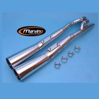 Výfuk MARVING MASTER GSX 550 E homologovaný - pár - chrom